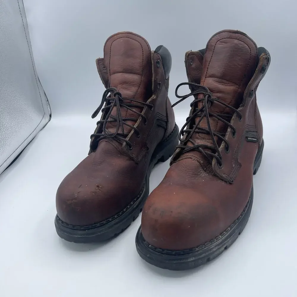 Red Wing Shoes 2226‎ DynaForce Steel Toe Work Boots Size 13 E Brown USA Safety